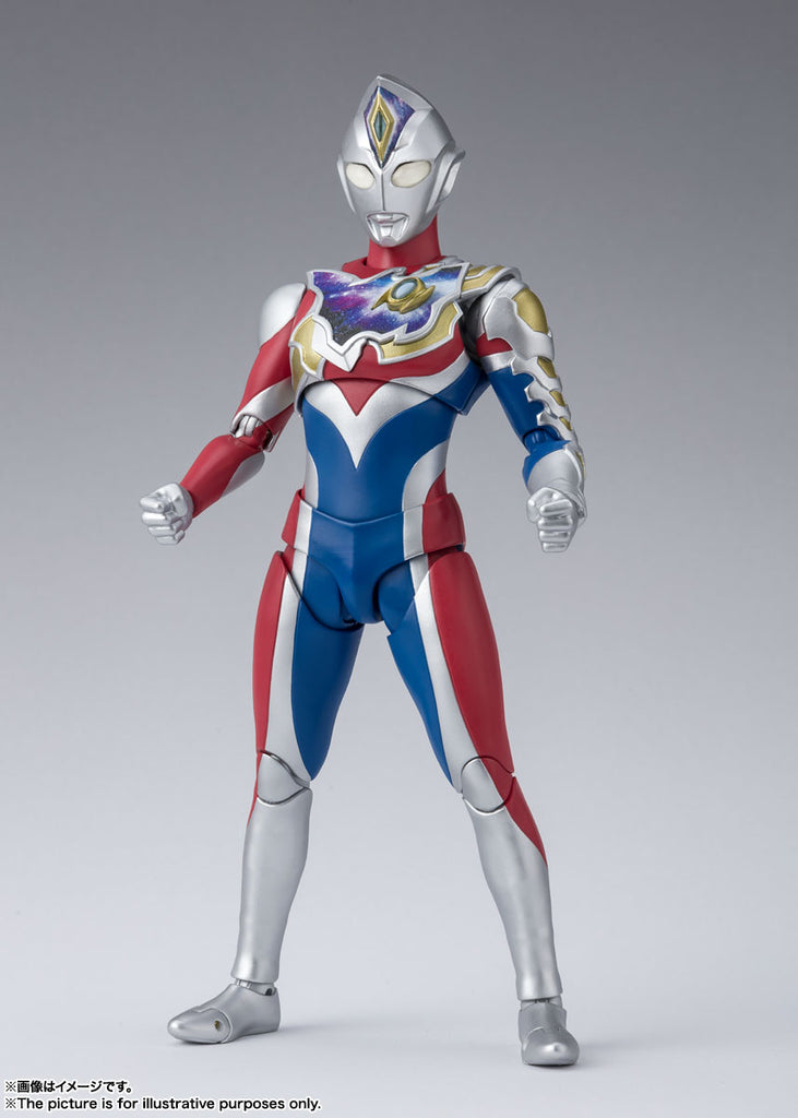 BANDAI Ultra Hero Series Ultraman Decker Flash Type Action Figure - Collectible Soft Vinyl Toy