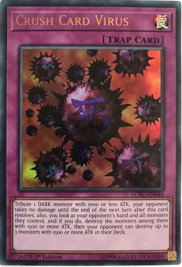 virus trap card yugioh Crush (Version 1) [LCKC-EN046] Ultra Rare Grinning Grave Virus | Card