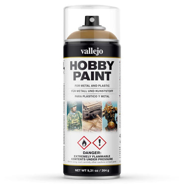 Acrylicos Vallejo Hobby Paint Desert Yellow Spray 400 ml.