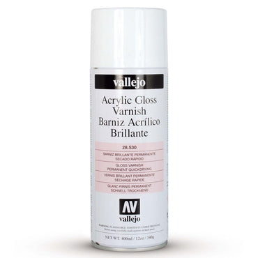 Acrylicos Vallejo Auxiliary Gloss Varnish Spray 400 ml.