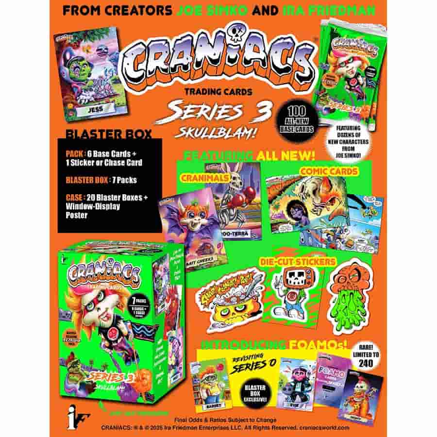 Craniacs Trading Cards Series 3 Hobby Box Blasters