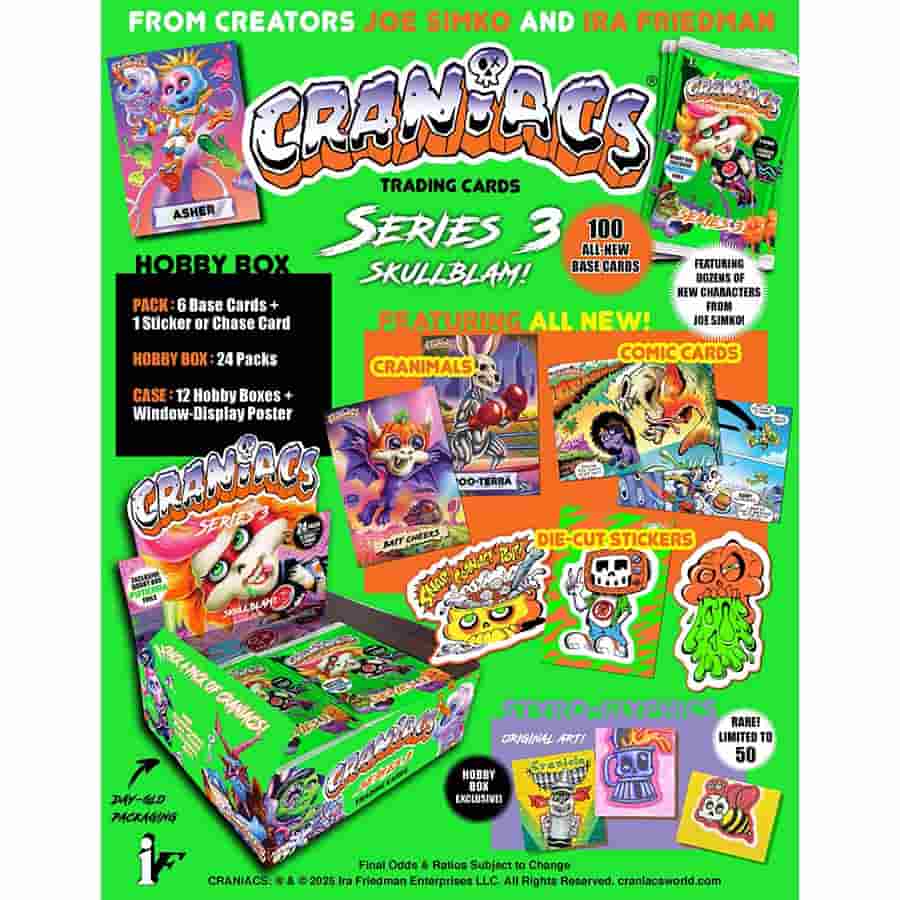 Craniacs Trading Cards Series 3 Booster