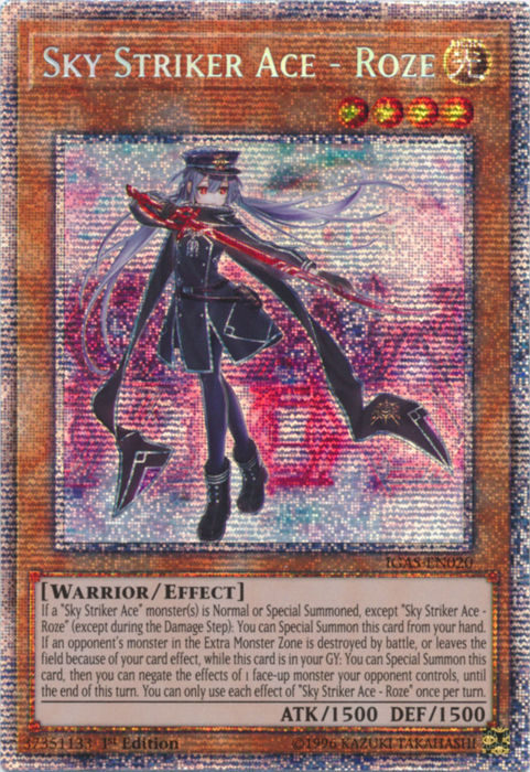 遊戯王OCG デュエルモンスターズ 2019 SKY STRIKER ACE-ROZE #JP020 Sky Striker Ace - Roze [IGAS-EN020] Starlight Rare
