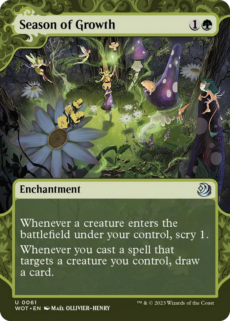 mtg growth cards Magic The Gathering - Titanic At the beginning of each combat Season of Growth [Wilds of