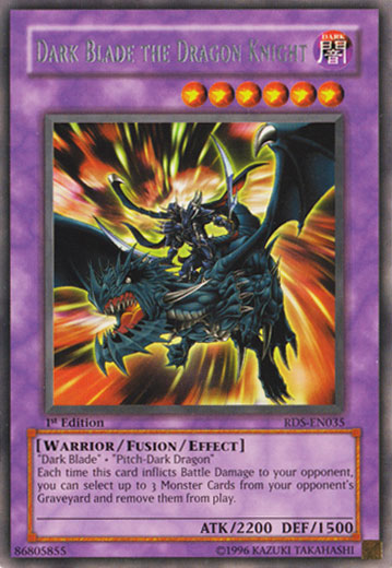 dark dragon yugioh cards Dark Blade the Dragon Knight [RDS-EN035] Rare