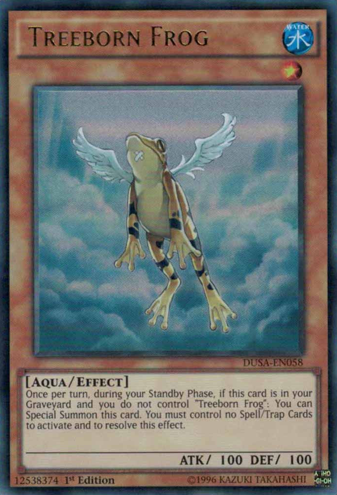 toad cards yugioh Treeborn Frog [DUSA-EN058] Ultra Rare and Trap Cards to Style:Set of 2 anyone who has an Pikachu Promo