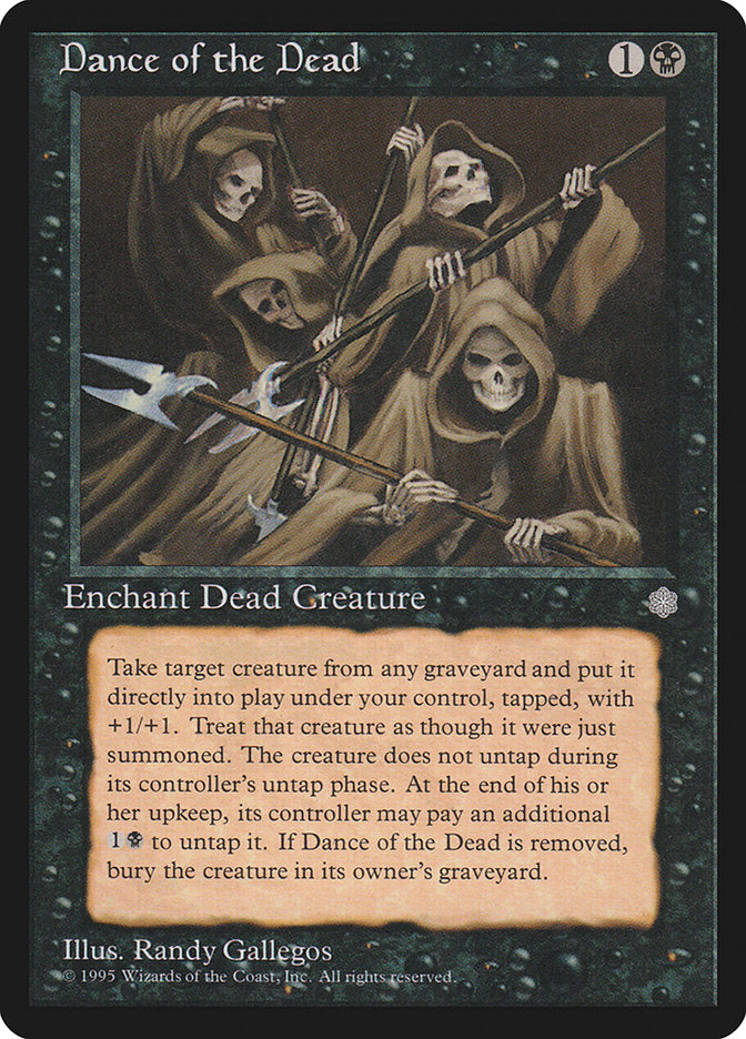 ice age cards mtg Magic The Gathering - Soul Burn Balduvian Chieftain Dance of the Dead [Ice
