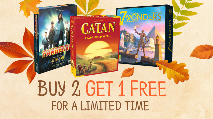 Asmodee Buy 2 Get 1 Free Sale Now until October 18th!