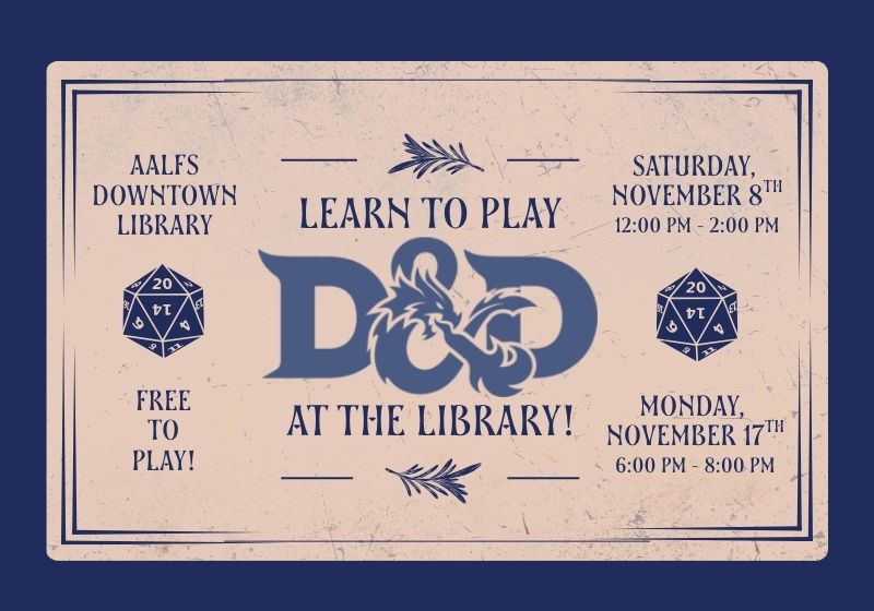 Learn to Play D&D for free at the Library!