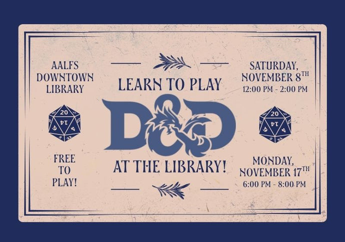 Learn to Play D&D for free at the Library!