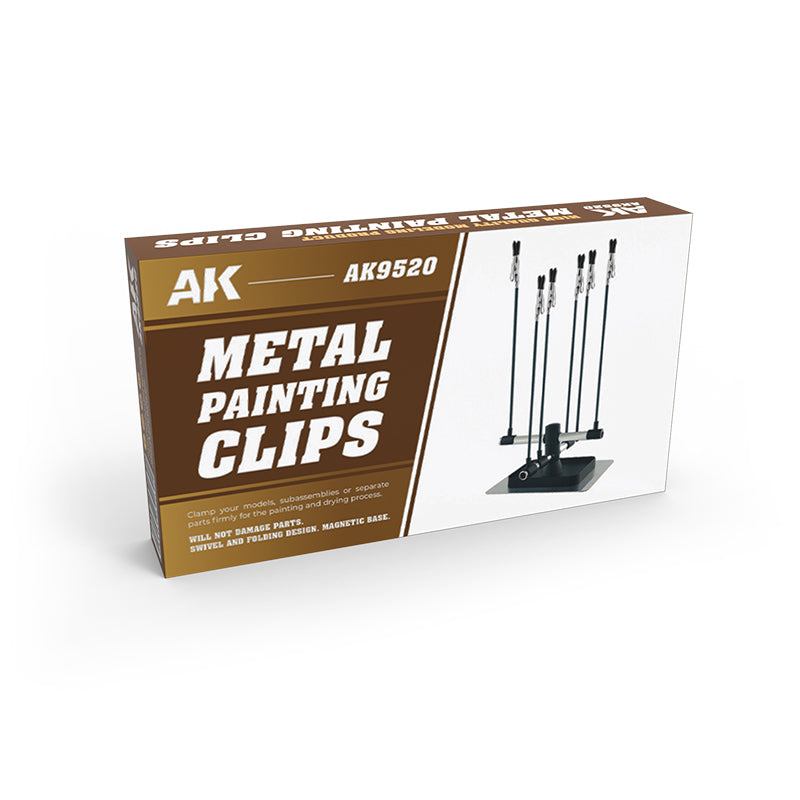 AK Interactive Metal Painting Clips (with magnetic base)