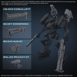 Bandai 30 Minutes Missions x Armored Core VI Option Parts Set Armored Core VI Fires Of Rubicon Weapon Set 03 "Armored Core VI"