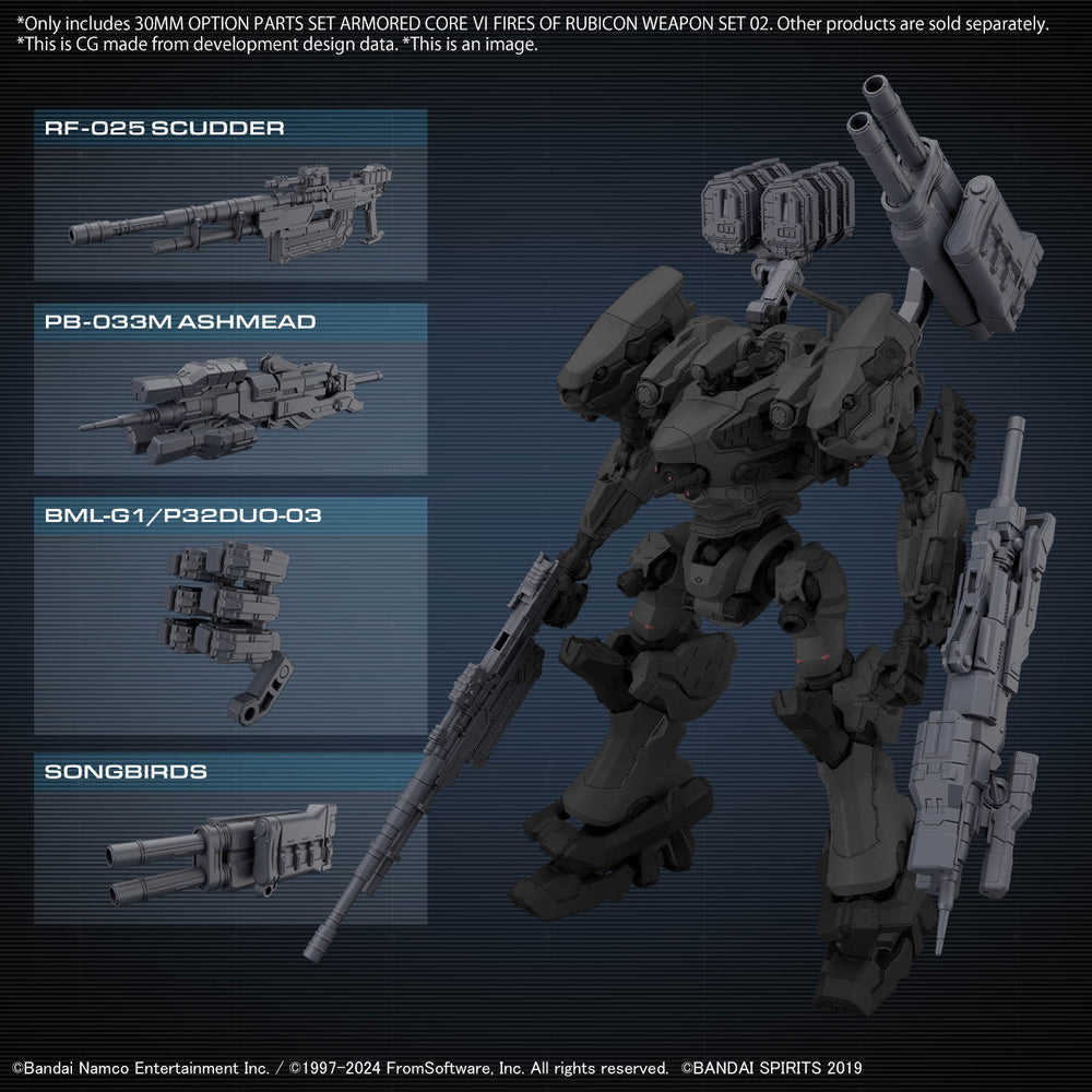 Bandai 30 Minutes Missions x Armored Core VI Option Parts Set Weapon Set 02 "Armored Core VI Fires of Rubicon"