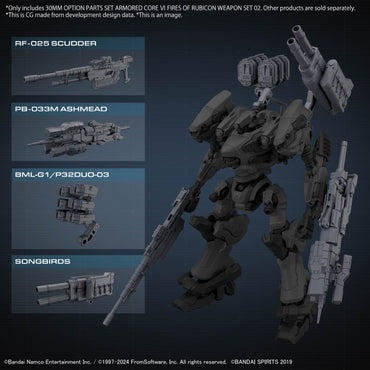 Bandai 30 Minutes Missions x Armored Core VI Option Parts Set Weapon Set 02 "Armored Core VI Fires of Rubicon"