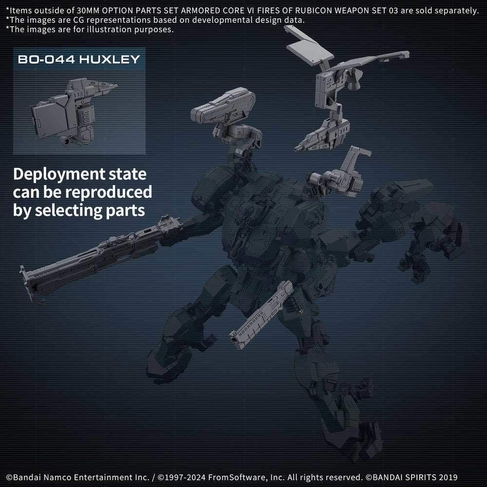 Bandai 30 Minutes Missions x Armored Core VI Option Parts Set Armored Core VI Fires Of Rubicon Weapon Set 03 "Armored Core VI"