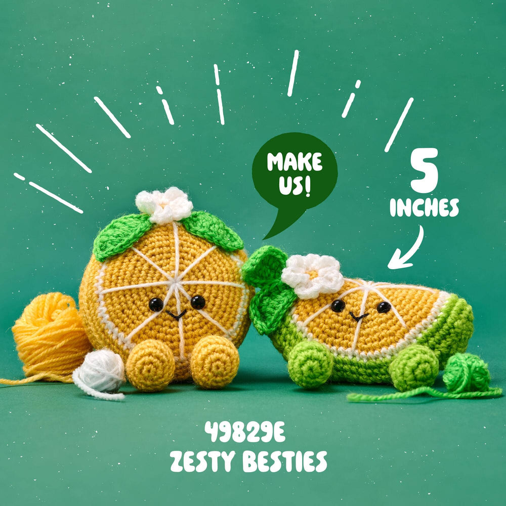 Bucilla ® Amigurumi Crochet Kit - Zesty Besties 5"