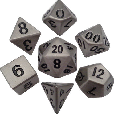 16mm Antique Silver Metal Dice Set