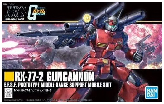 Bandai HGUC #190 1/144 RX-77-2 Guncannon (Revive Ver.) "Mobile Suit Gundam"