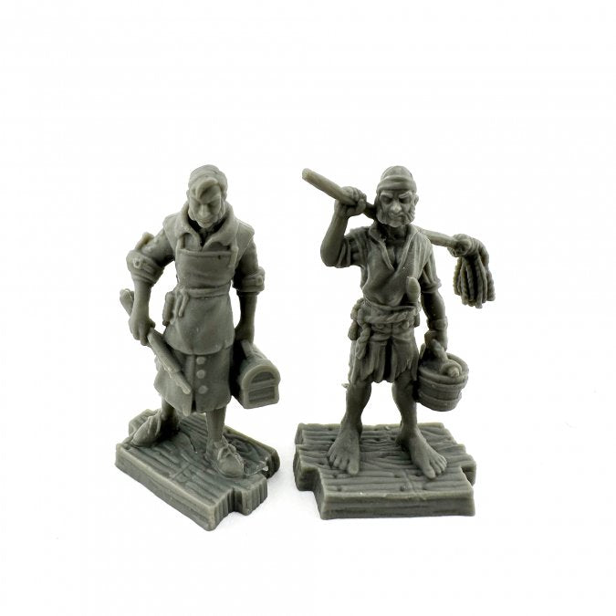 Reaper Miniatures: Bones Black: Swabbie And Sawbones