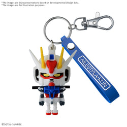 Bandai Aile Stpla-Kun 3D Rubber Mascot Keychain "Gunpla-Kun"
