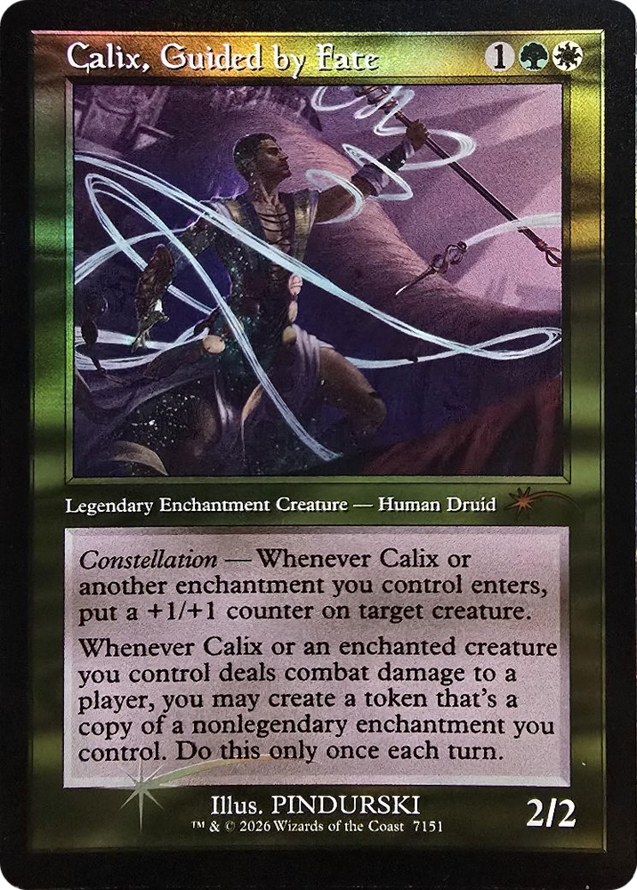 Calix, Guided by Fate (Retro Frame) [Secret Lair Drop Series]
