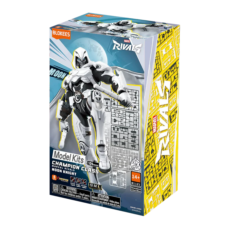 Marvel Rivals Champion Class 10 Moon Knight Model Kits | Blokees