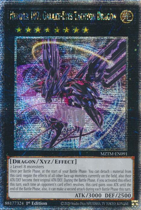 galaxy eyes yugioh cards Number 107: Galaxy-Eyes Tachyon Dragon (Quarter Century Secret Rare) [
