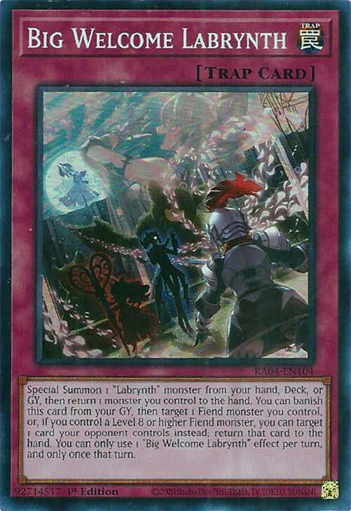 Big Welcome Labrynth [RA04-EN104] Super Rare