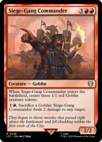 Siege-Gang Commander [The Lord of the Rings: Tales of Middle-Earth Commander]