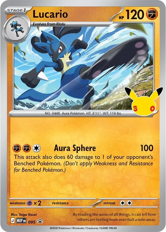 Lucario (095) (30th Celebration) [Mega Evolution Promo]