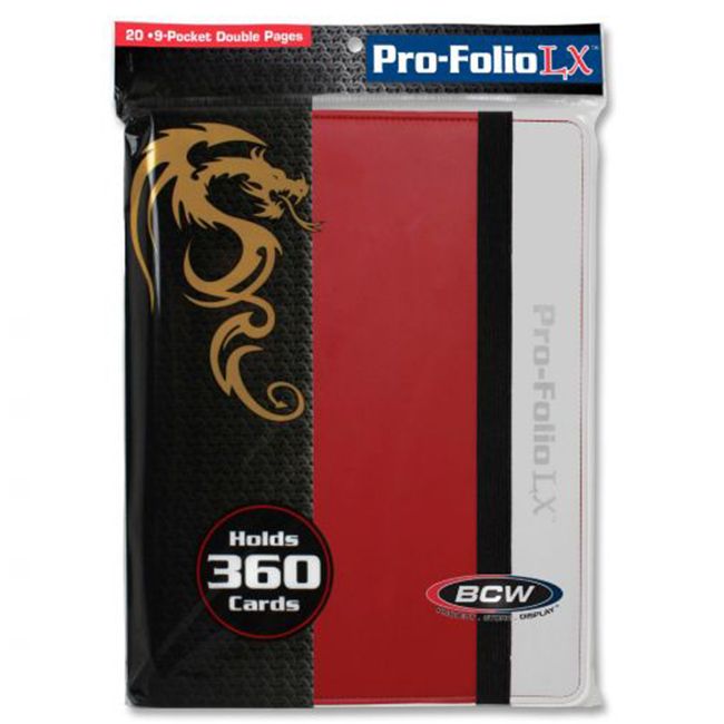 Binder: 9-Pocket: Pro-Folio: LX Red White