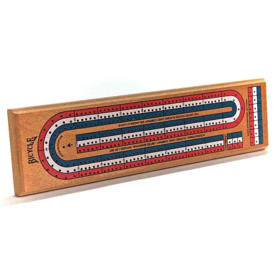 Cribbage Board 3 Track Color Coded