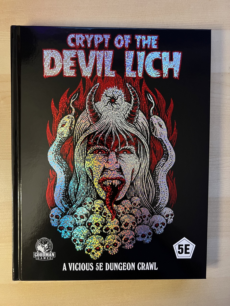 Crypt of the Devil Lich 5E Two-Tone “Poag” Cover Art Slipcase