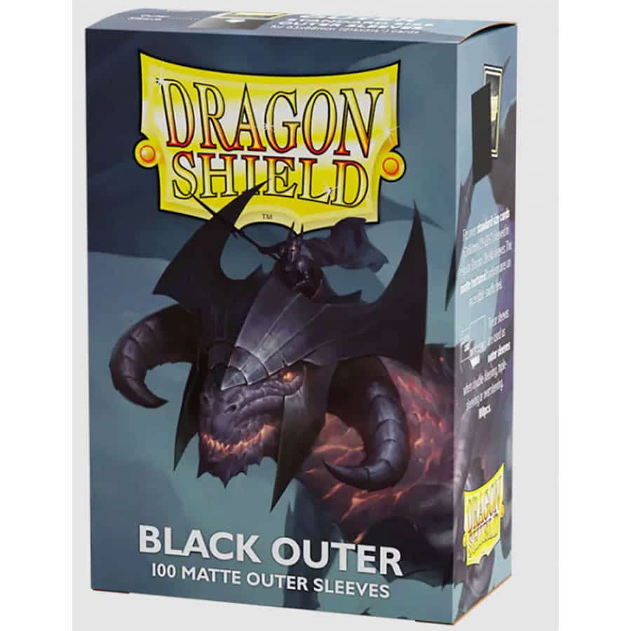 Dragon Shield Sleeves: Outer Sleeves: Matte Black (100ct)