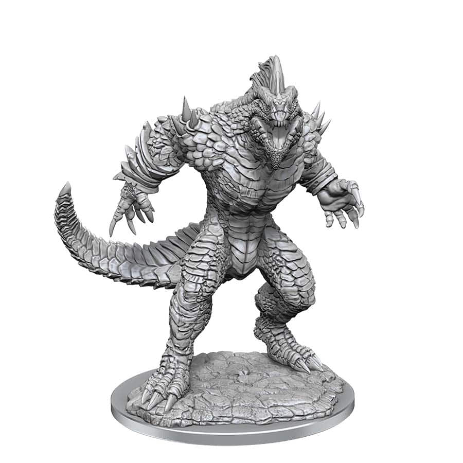 Dungeons And Dragons Nolzur's Marvelous Miniatures: W21 Lizardfolk Render