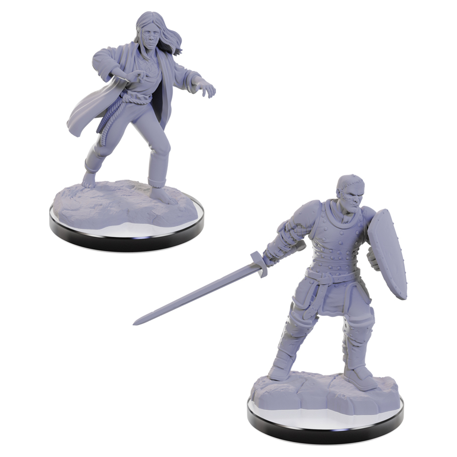 Dungeons And Dragons Nolzur's Marvelous Miniatures: W22 Reborn Paladin And Reborn Warlock