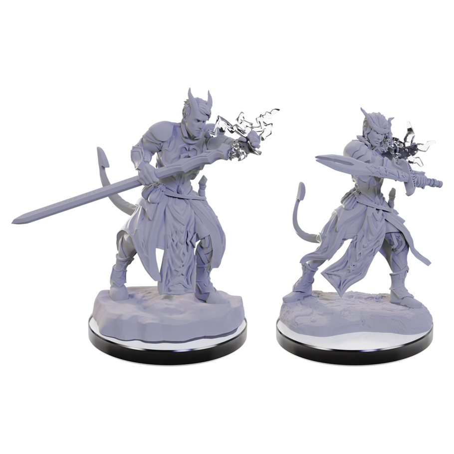 Dungeons And Dragons Nolzur's Marvelous Miniatures: W22 Tiefling Warlocks