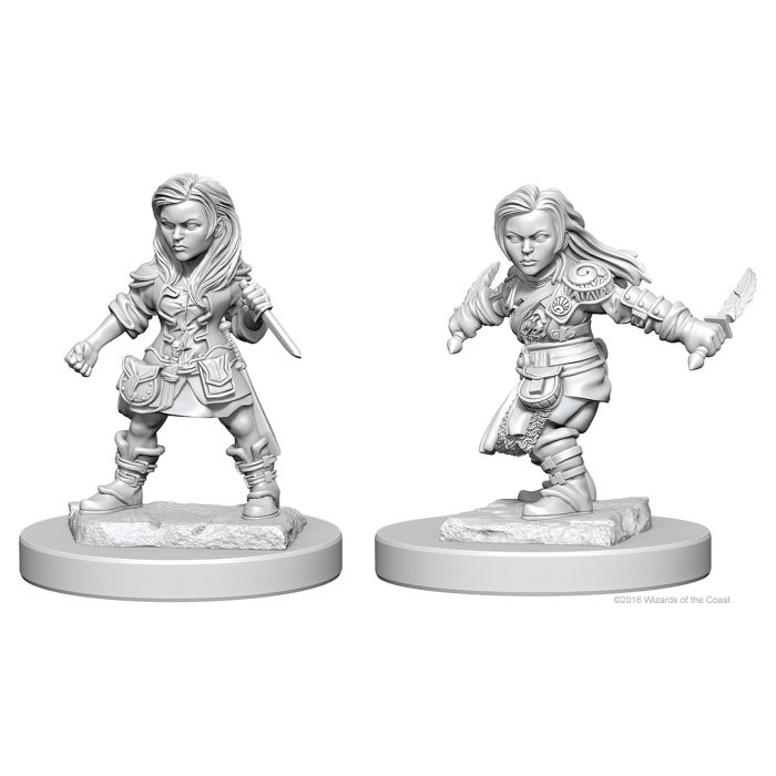 D&D Nolzurs Marvelous Unpainted Minis: Halfling Female Rogue