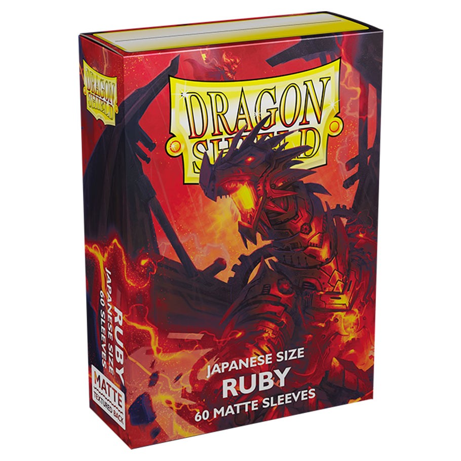 Dragon Shield Sleeves: Japanese Matte Ruby (Box Of 60)