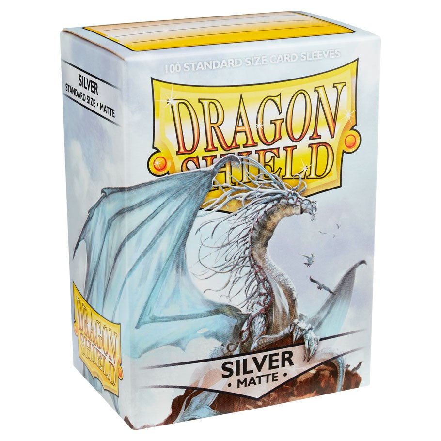 Dragon Shield Sleeves: Matte Silver (Box of 100)