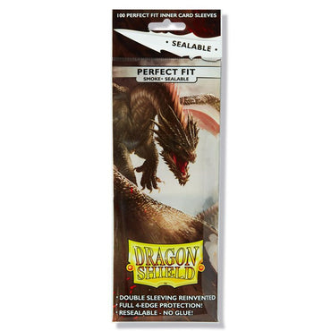 Dragon Shields - Perfect Fit Sealable 100ct Pack - Smoke