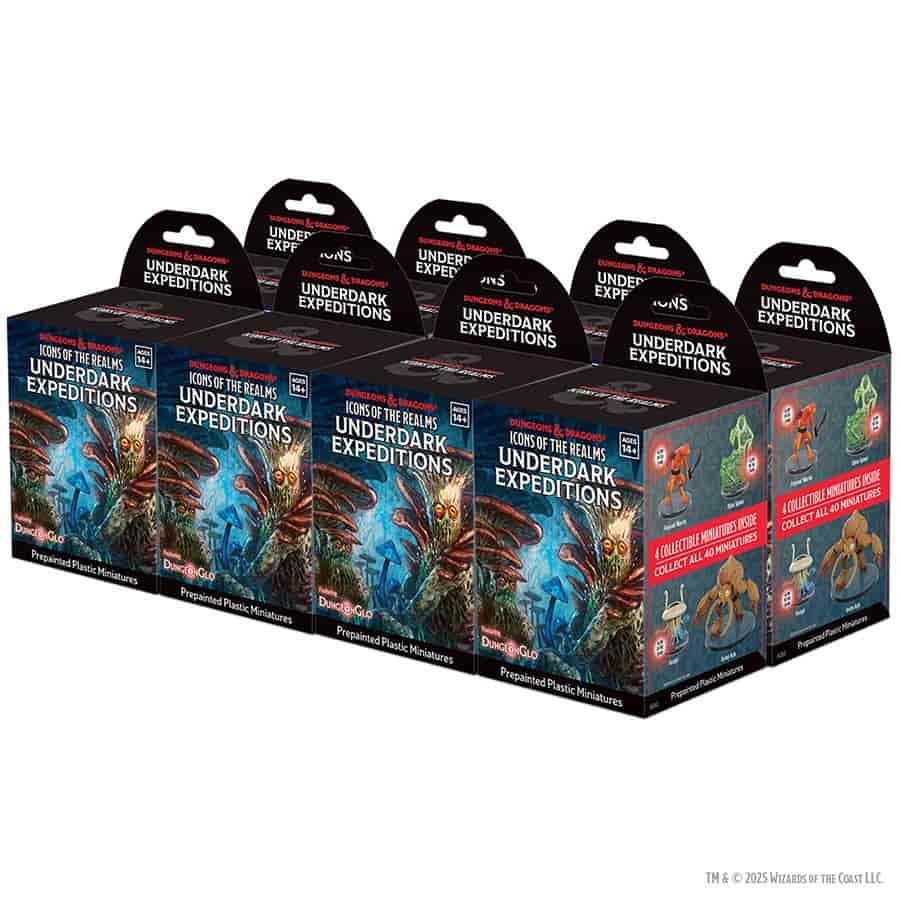 Dungeons And Dragons: Icons Of The Realms Miniatures (set 36): Underdark Expeditions (8ct Booster Brick)