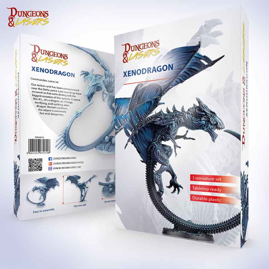 Dungeons And Lasers: Dragon Miniatures: Xenodragon