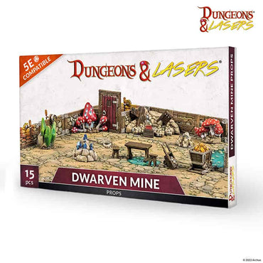 Dungeons And Lasers: Half-Height Walls: Dwarven Mine Props