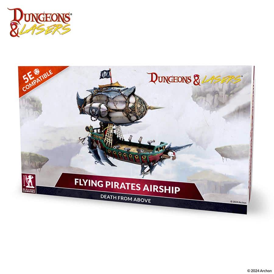 Dungeons And Lasers: Miniatures: Deuslair: Flying Pirates Airship