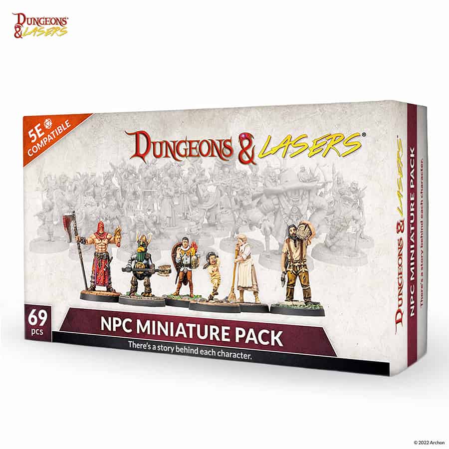 Dungeons And Lasers: Miniatures: NPC Miniature Pack