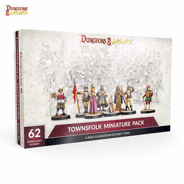 Dungeons And Lasers: Miniatures: Townsfolk Miniature Pack