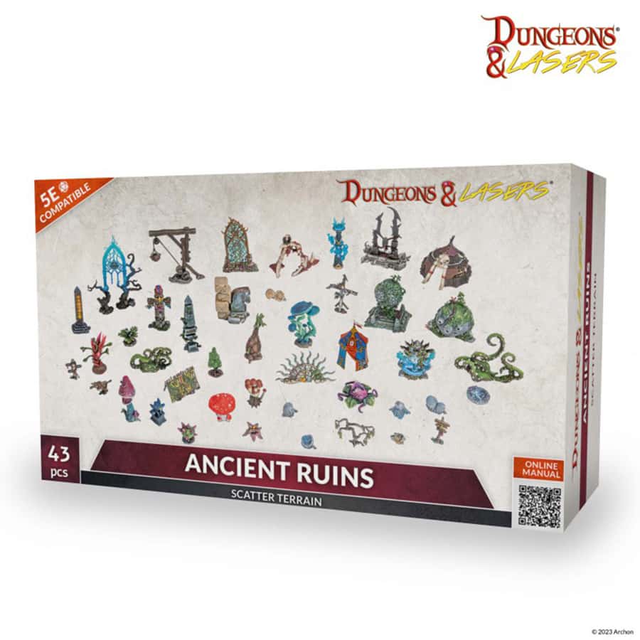 Dungeons And Lasers: Terrain Expansion Sets: Ancient Ruins Scatter