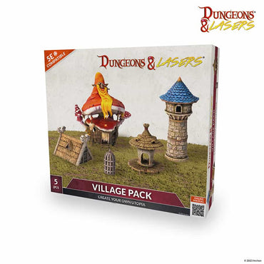 Dungeons And Lasers: Terrain Expansion Sets: Village Pack