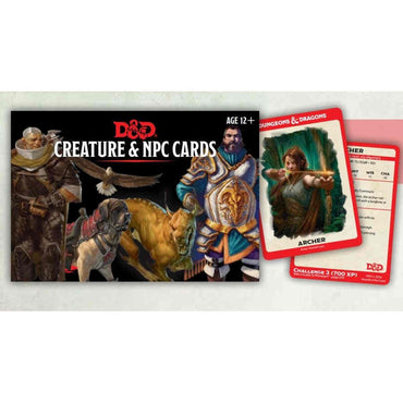 Dungeons and Dragons RPG: Creatures & NPC Cards (182 cards)